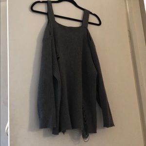 Zara cold shoulder sweater